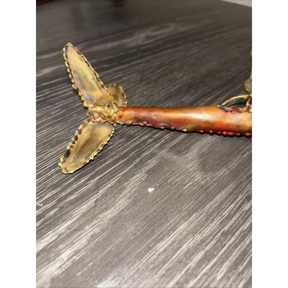 Metal Airplane Copper‎ Tin Art Works Vintage Plane